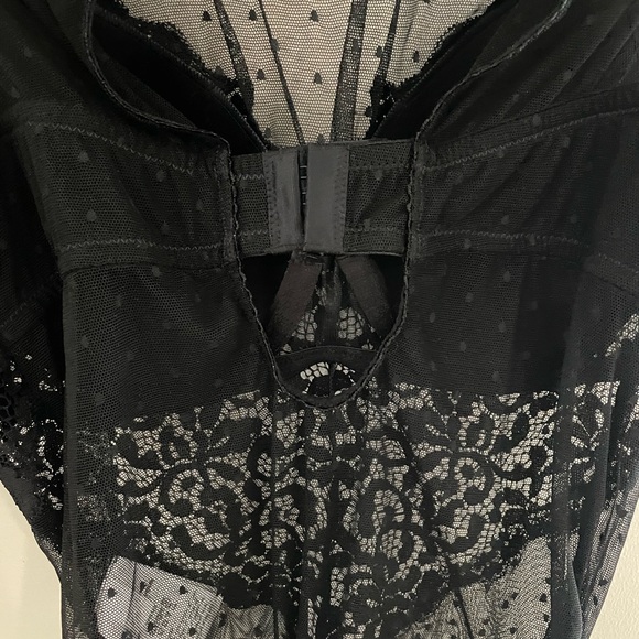 INC Sheer Lace Teddy Bodysuit/ Lingerie - Picture 6 of 9